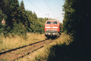 29.08.2005 218.107-1 in der 6,3% Steigung vor Httenrode