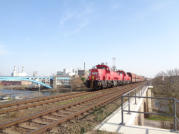der Nahgterzug nach Magdeburg-Rothensee