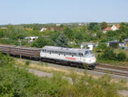 die Strabag-Nohab mit dem Klinkerzug vom Zementwerk