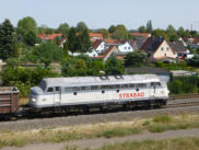 die Strabag-Nohab mit dem Klinkerzug vom Zementwerk