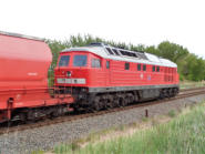 der Bahnhof Baalberge in der Ausfahrt Richtung Kthen