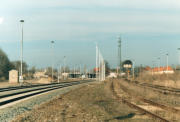 Blick vom Gbf zum Personenbahnhof Gsten am 02.03.2004