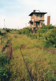 Ablaufberg der Westseite des Rangierbahnhofes Gsten