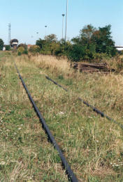 die ehemalige Westseite des Gterbahnhofes