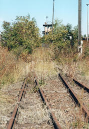 die ehemalige Westseite des Gterbahnhofes