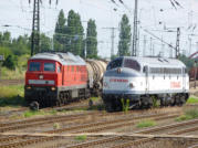 Hochbetrieb im Gterbahnhof Kthen