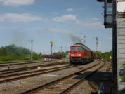 Ausfahrtsignalgruppe in Richtung Bernburg